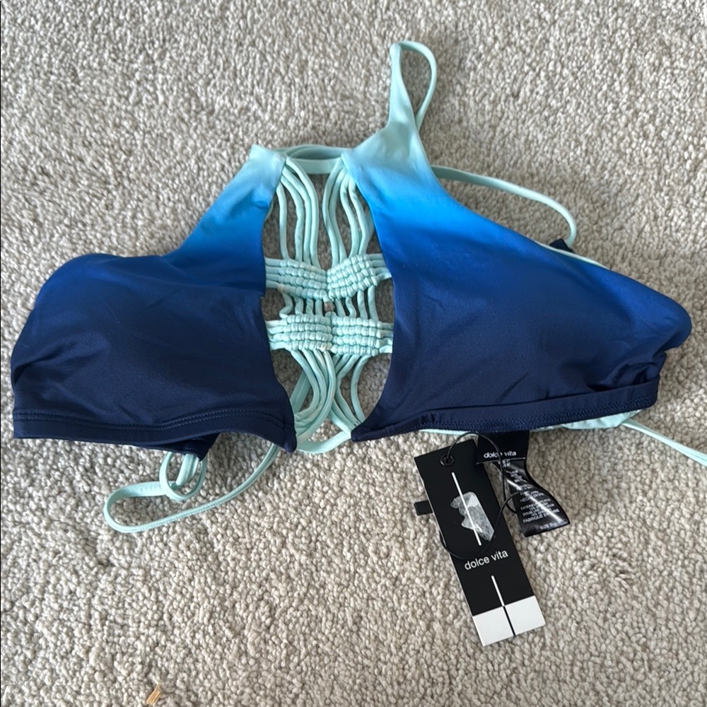 Dolce Vita Gradient Blue Bikini Top